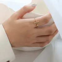 Wholesale Jewelry Fashion Geometric 304 Stainless Steel No Inlaid 18K Gold Plated Plating sku image 1