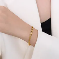 Wholesale Jewelry Printing 304 Stainless Steel No Inlaid 18K Gold Plated sku image 3