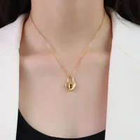 Wholesale Jewelry Fashion Printing 304 Stainless Steel 18K Gold Plated Plating Necklace sku image 1
