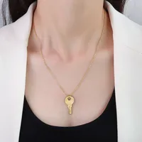 Wholesale Jewelry Fashion Printing 304 Stainless Steel 18K Gold Plated Plating Necklace sku image 2