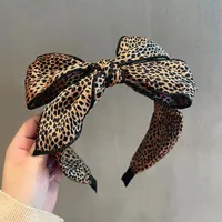 Korean Fashion Hair Accessories Female Retro Leopard Print Wide-brim Headband Wholesale sku image 1