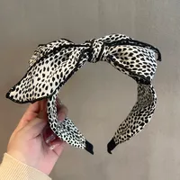 Korean Fashion Hair Accessories Female Retro Leopard Print Wide-brim Headband Wholesale sku image 2