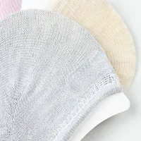 Japan And South Korea New Casual Ladies Shallow Mouth Non-slip Invisible Pure Color Boat Socks Wholesale main image 2