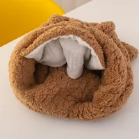 Children's Hats Cycling Windproof Warm Ear Masks Bibs One Parent-child Plush Lei Feng Hat main image 4
