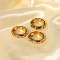 Wholesale Jewelry 304 Stainless Steel Zircon main image 1
