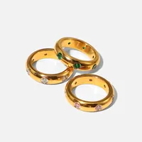 Wholesale Jewelry 304 Stainless Steel Zircon main image 5