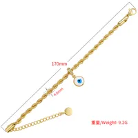Copper Fashion Geometric No Inlaid Bracelets main image 5