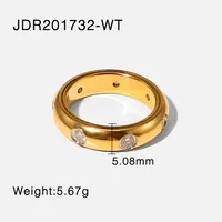 Wholesale Jewelry 304 Stainless Steel Zircon sku image 4