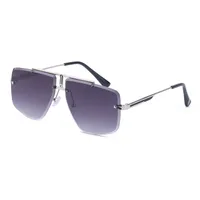 Fashion Anti-blue Prevent Glare Rimless Square Glasses Wholesale sku image 5