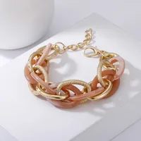 Fashion Multi-layer Metal Acrylic Splicing Geometric Bracelet sku image 8