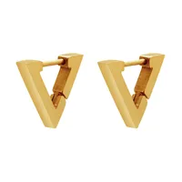 Fashion Geometric 304 Stainless Steel 18K Gold Plated Earrings sku image 1