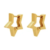 Fashion Geometric 304 Stainless Steel 18K Gold Plated Earrings sku image 19