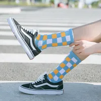 Socks Women's Tube Socks Autumn And Winter Stockings Blue Stripes College Style Stockings main image 3