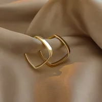 Geometric Square Earrings  New Trendy Alloy Earrings Women main image 4