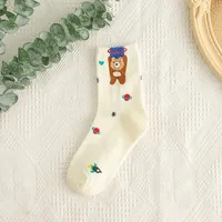 Autumn And Winter New Tube Socks Outer Space Series Cartoon Cotton Socks Wholesale sku image 1