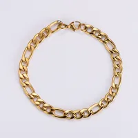 Hip-Hop Geometric 304 Stainless Steel Inlaid Gold No Inlaid 18K Gold Plated Men'S Bracelets main image 6