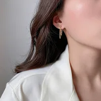 Fashion Heart Plating 304 Stainless Steel Titanium Steel No Inlaid 18K Gold Plated Rose Gold Plated Earrings main image 3