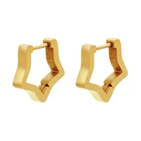 Fashion Geometric Plating Stainless Steel No Inlaid 18K Gold Plated Earrings sku image 14
