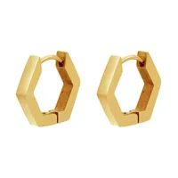 Fashion Geometric Plating Stainless Steel No Inlaid 18K Gold Plated Earrings sku image 15