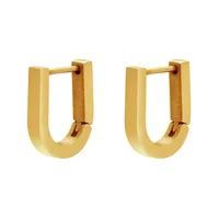 Fashion Geometric Plating Stainless Steel No Inlaid 18K Gold Plated Earrings sku image 19