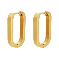 Fashion Geometric Plating Stainless Steel No Inlaid 18K Gold Plated Earrings sku image 12
