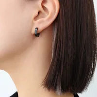 Fashion 304 Stainless Steel No Inlaid 18K Gold Plated Earrings sku image 3