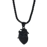 Creative Heart Pendant Personality Fashion Hip Hop Necklace Valentine's Day Gift Cross-border New Product sku image 4