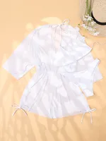 Women's Solid Color Bikinis Sets With Cover Ups main image 2