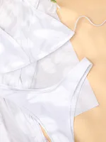 Women's Solid Color Bikinis Sets With Cover Ups main image 3