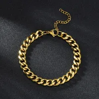 Fashion 667 Stainless Steel Stainless Steel 18K Gold Plated No Inlaid Bracelets In Bulk main image 4