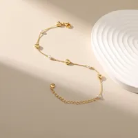 New 18k Gold-plated European And American Minimalist Jewelry Pearl Bracelet main image 2
