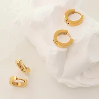 Fashion 304 Stainless Steel No Inlaid 18K Gold Plated Earrings main image 1