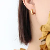 Fashion 304 Stainless Steel No Inlaid 18K Gold Plated Earrings main image 4
