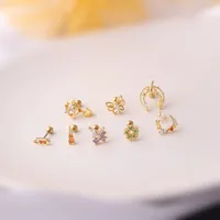 Ear Cartilage Rings & Studs Geometric 316 Stainless Steel  Copper Plating main image 3