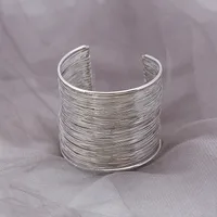 Wholesale Fashion Open Wire Bracelet Winding Braided Bracelet sku image 2