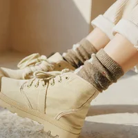 Kitten Wool Socks Female Thickened Winter Retro Pile Socks main image 4