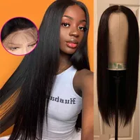 European And American Black Long Straight Hair Wig Wholesale main image 2