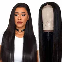 European And American Black Long Straight Hair Wig Wholesale main image 5