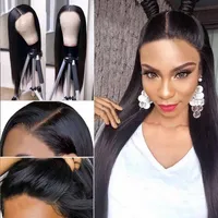 European And American Black Long Straight Hair Wig Wholesale sku image 3
