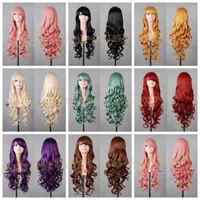 Cosplay Wig Fashion Color Long Curly Hair Cos Wig Wholesale sku image 14
