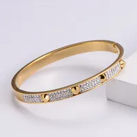 Lady Heart Stainless Steel 18K Gold Plated Artificial Rhinestones In Bulk main image 1