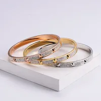 Lady Heart Stainless Steel 18K Gold Plated Artificial Rhinestones In Bulk main image 2