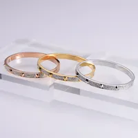 Lady Heart Stainless Steel 18K Gold Plated Artificial Rhinestones In Bulk main image 5