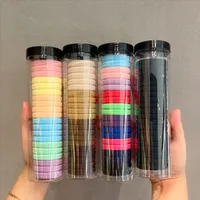 Korean Version Of 20pcs Cans High Elasticity Hair Rope Without Seam Rubber Bands Hair Rope Hair Ring main image 2