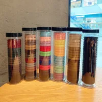Korean Version Of 20pcs Cans High Elasticity Hair Rope Without Seam Rubber Bands Hair Rope Hair Ring main image 1