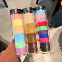 Korean Version Of 20pcs Cans High Elasticity Hair Rope Without Seam Rubber Bands Hair Rope Hair Ring main image 3