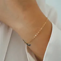 Fashion U Shape Stainless Steel 14K Gold Plated No Inlaid Bracelets In Bulk main image 3