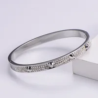 Lady Heart Stainless Steel 18K Gold Plated Artificial Rhinestones In Bulk sku image 1