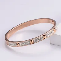 Lady Heart Stainless Steel 18K Gold Plated Artificial Rhinestones In Bulk sku image 2