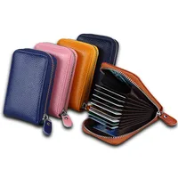 Multi-function Zipper Organ Card Holder Multi-card Card Holder Coin Purse Leather Card main image 1